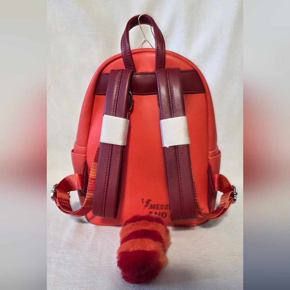NWT Disney Pixar Turning Red Mei Figural Loungefly Mini Backpack - Picture 4 of 9